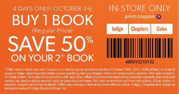 indigo books promo code