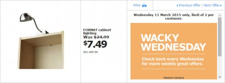 IKEA - Calgary Wacky Wednesday Deal of the Day (Mar 11) A