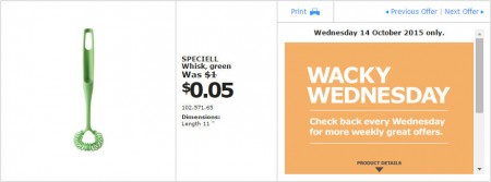 IKEA - Calgary Wacky Wednesday Deal of the Day (Oct 14) A