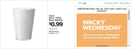 IKEA - Calgary Wacky Wednesday Deal of the Day (July 20) B